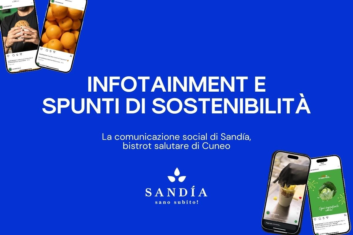 Infotainment e spunti di sostenibilità per la comunicazione social di Sandía, bistrot salutare di Cuneo